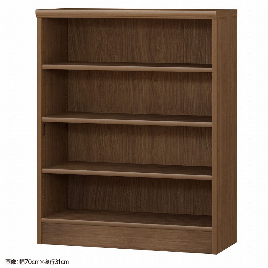 大洋 オーダーシェルフ ウォールナットブラウン NCオーダー9070 SR WB 幅700×奥行250×高さ881(mm) 1台(ご注文単位1台)【直送品】