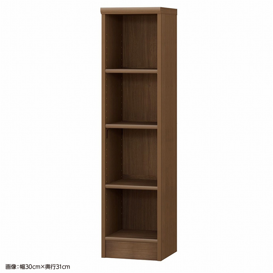 大洋 オーダーシェルフ ウォールナットブラウン NCオーダー1230 SR WB 幅300×奥行250×高さ1170(mm) 1台(ご注文単位1台)【直送品】