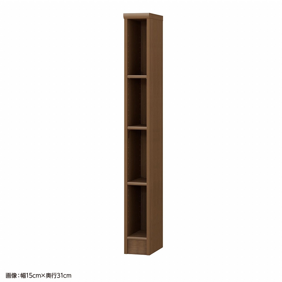 大洋 オーダーシェルフ ウォールナットブラウン NCオーダー1420 SR WB 幅200×奥行250×高さ1350(mm) 1台(ご注文単位1台)【直送品】