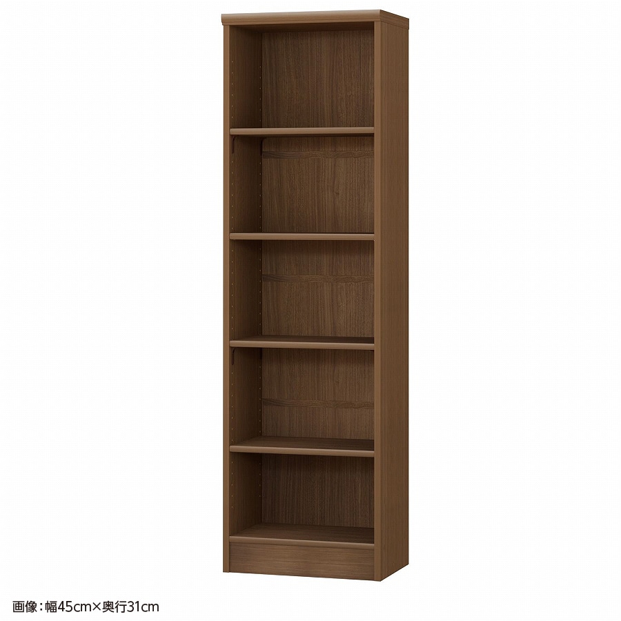 大洋 オーダーシェルフ ウォールナットブラウン NCオーダー1545 SR WB 幅450×奥行250×高さ1499(mm) 1台(ご注文単位1台)【直送品】