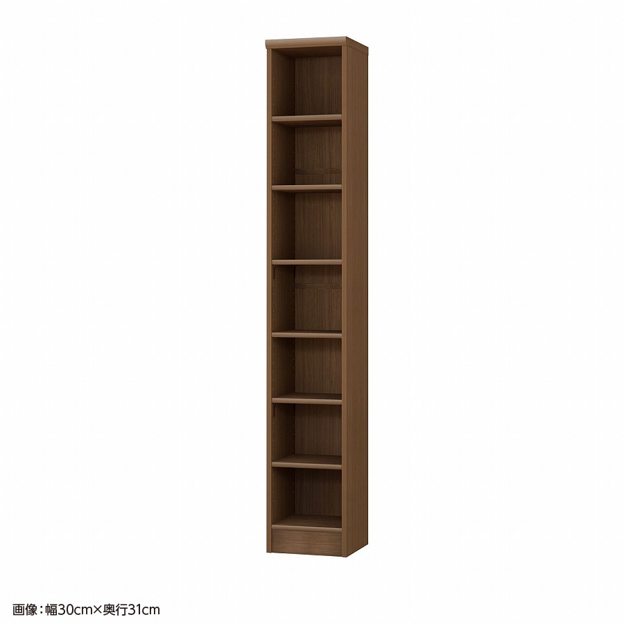 大洋 オーダーシェルフ ウォールナットブラウン NCオーダー1835 SR WB 幅350×奥行250×高さ1780(mm) 1台（ご注文単位1台）【直送品】