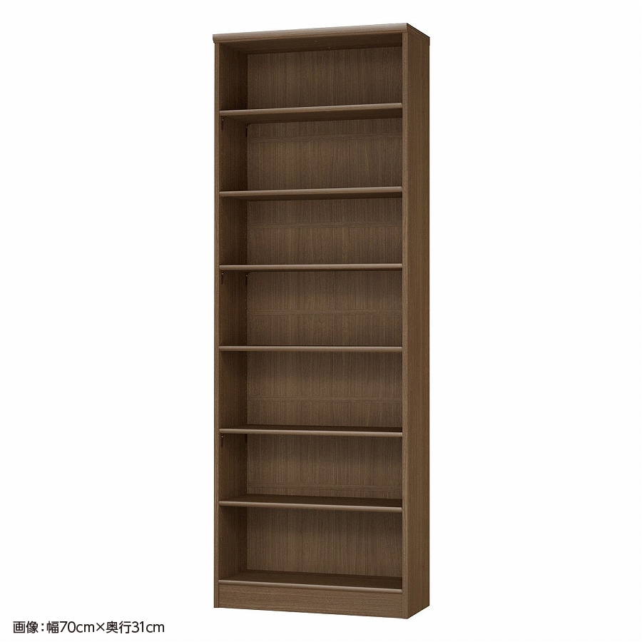 大洋 オーダーシェルフ ウォールナットブラウン NCオーダー2065 SR WB 幅650×奥行250×高さ2000(mm) 1台(ご注文単位1台)【直送品】