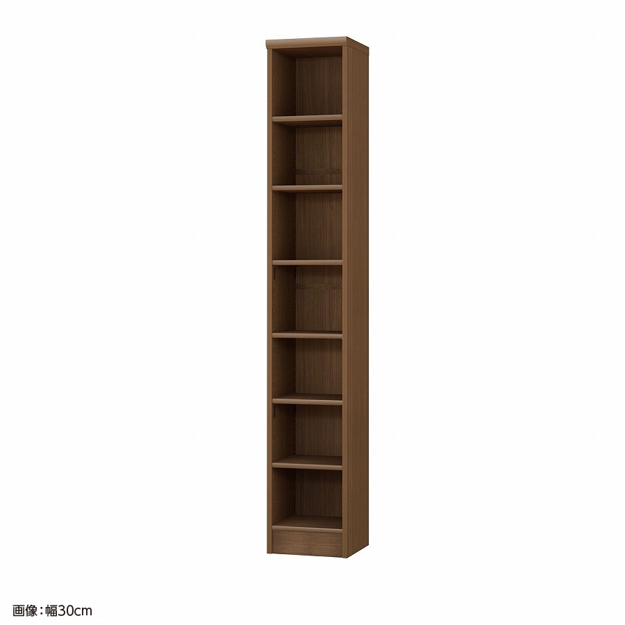 大洋 オーダーシェルフ ウォールナットブラウン NCオーダー1835 R WB 幅350×奥行310×高さ1780(mm) 1台(ご注文単位1台)【直送品】