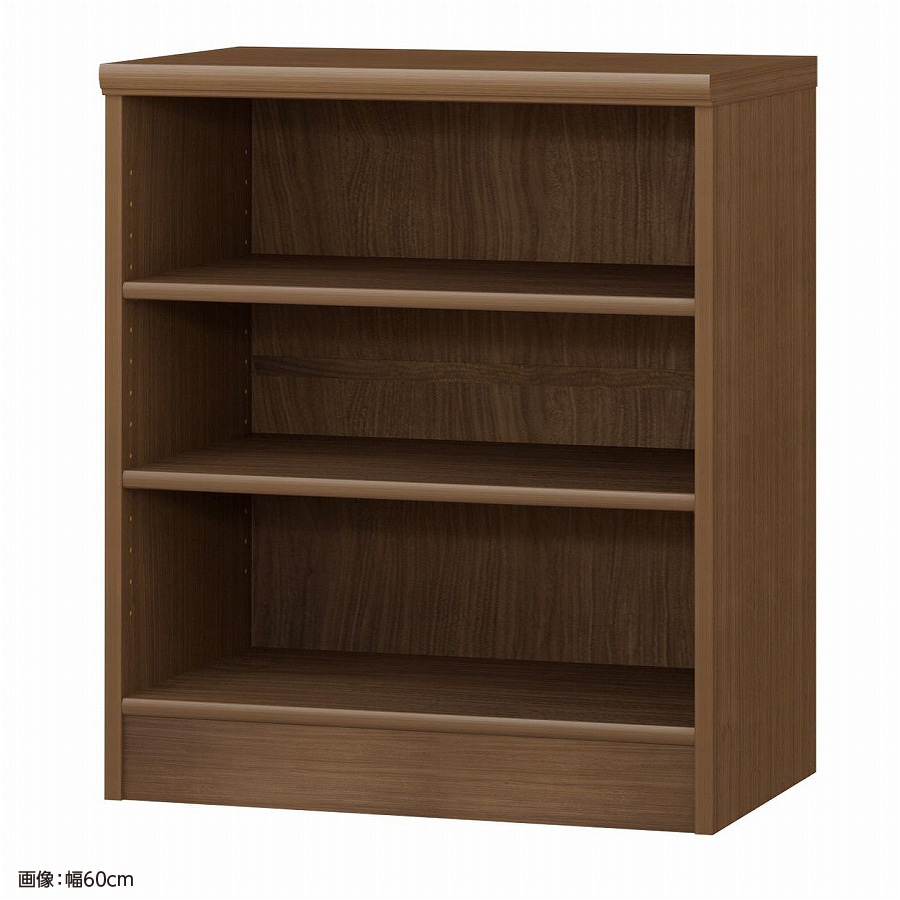 >大洋 オーダーシェルフ ウォールナットブラウン NCオーダー7055 MD WB 幅550×奥行400×高さ700(mm) 1台(ご注文単位1台)【直送品】