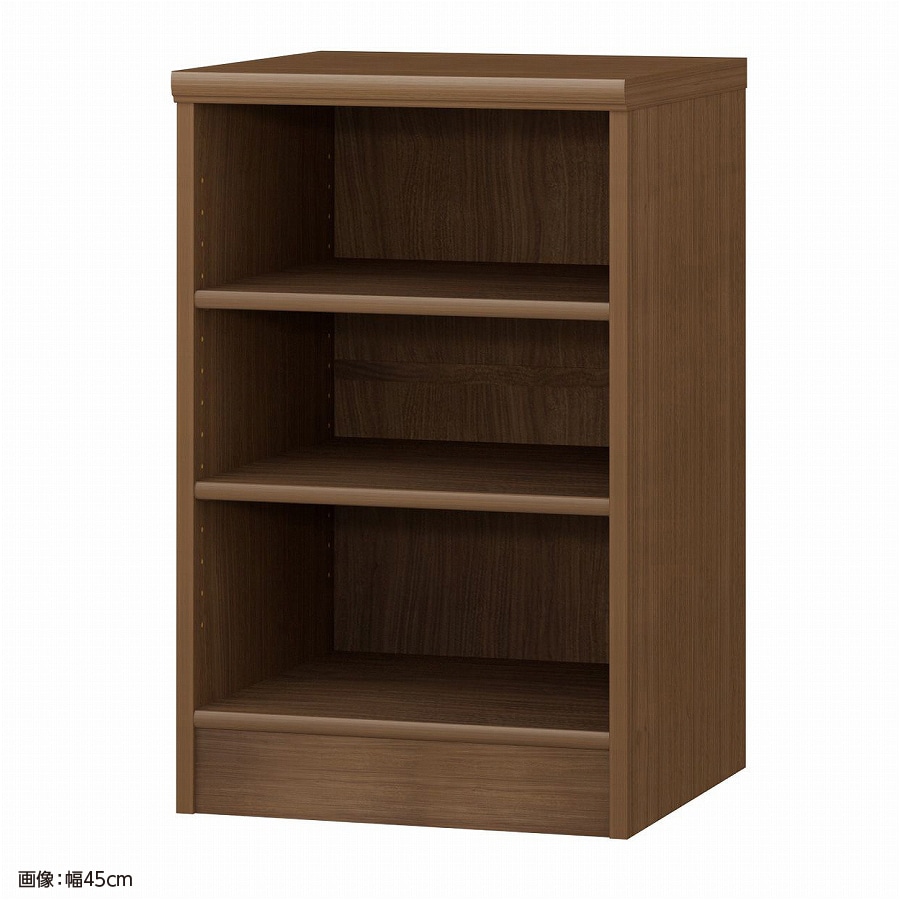 >大洋 オーダーシェルフ ウォールナットブラウン NCオーダー7045 D WB 幅450×奥行460×高さ700(mm) 1台(ご注文単位1台)【直送品】