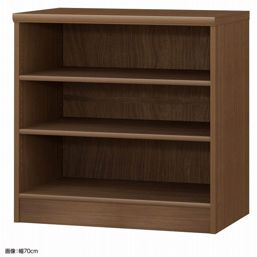 >大洋 オーダーシェルフ ウォールナットブラウン NCオーダー7070 D WB 幅700×奥行460×高さ700(mm) 1台(ご注文単位1台)【直送品】