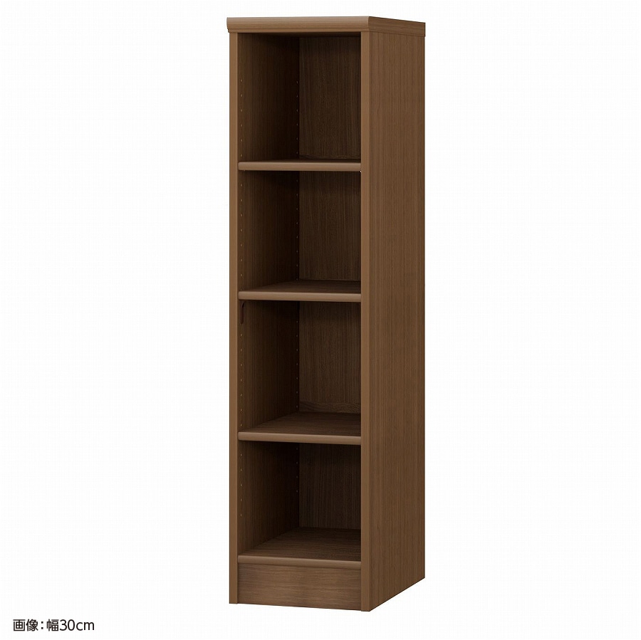 大洋 オーダーシェルフ ウォールナットブラウン NCオーダー1235 D WB 幅350×奥行460×高さ1170(mm) 1台（ご注文単位1台）【直送品】