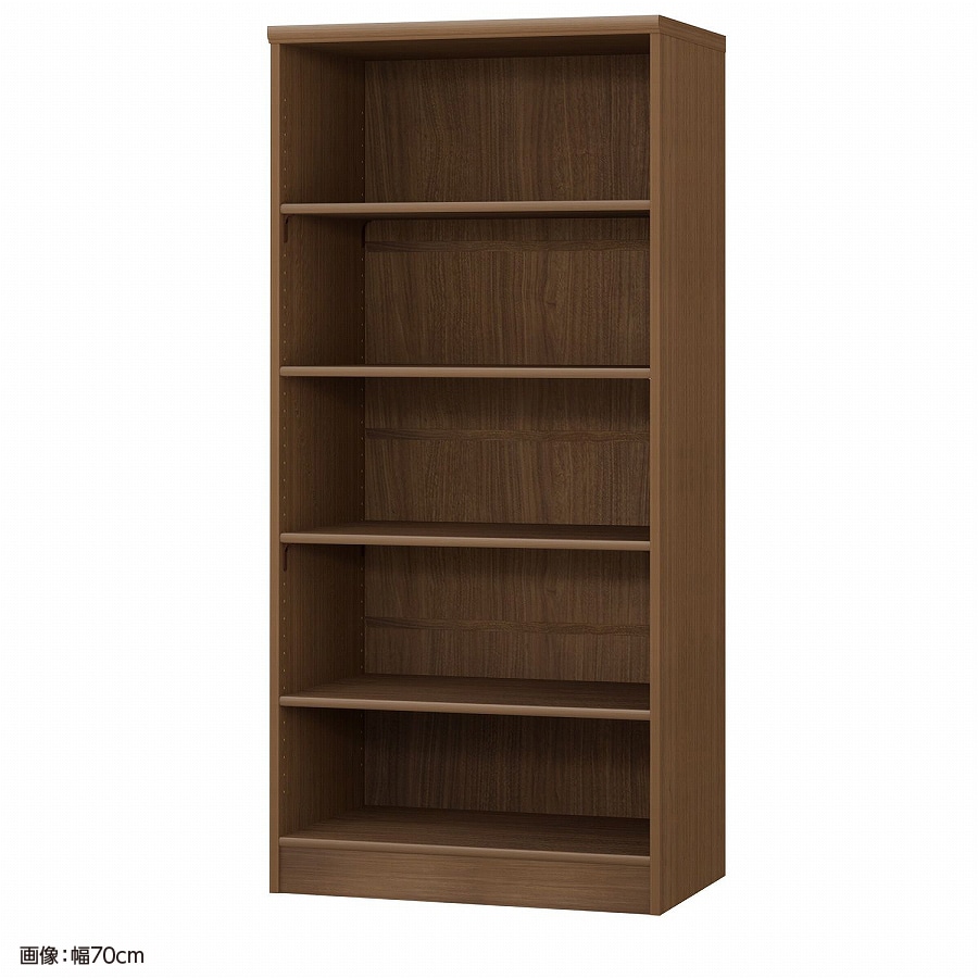 大洋 オーダーシェルフ ウォールナットブラウン NCオーダー1565 D WB 幅650×奥行460×高さ1499(mm) 1台（ご注文単位1台）【直送品】