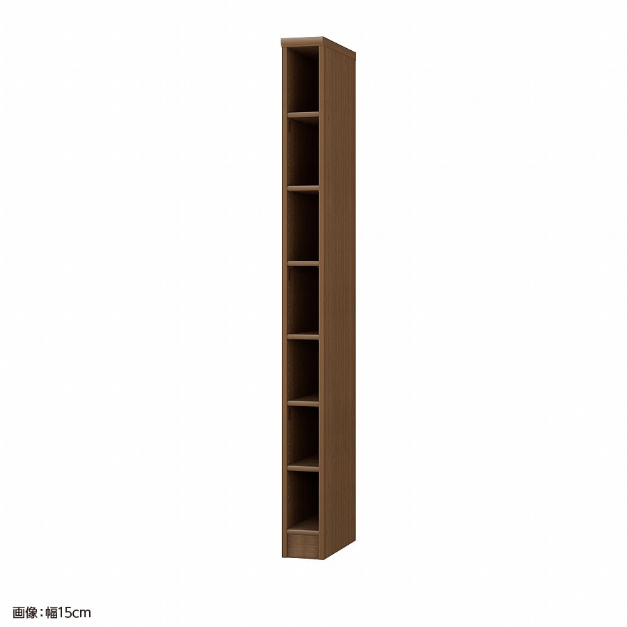 大洋 オーダーシェルフ ウォールナットブラウン NCオーダー1815 D WB 幅150×奥行460×高さ1780(mm) 1台(ご注文単位1台)【直送品】