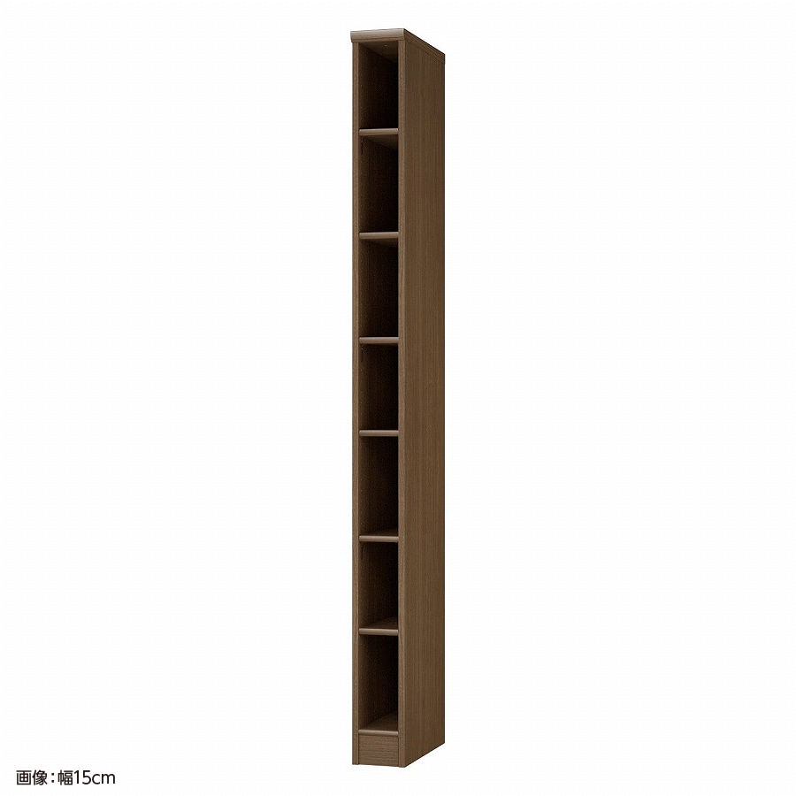 大洋 オーダーシェルフ ウォールナットブラウン NCオーダー2015 D WB 幅150×奥行460×高さ2000(mm) 1台(ご注文単位1台)【直送品】