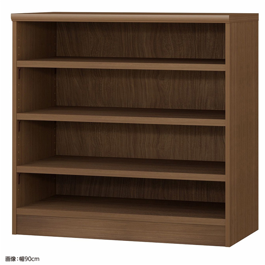 大洋 オーダーシェルフ ウォールナットブラウン NCオーダータフ9090 D WB 幅900×奥行460×高さ881(mm) 1台（ご注文単位1台）【直送品】
