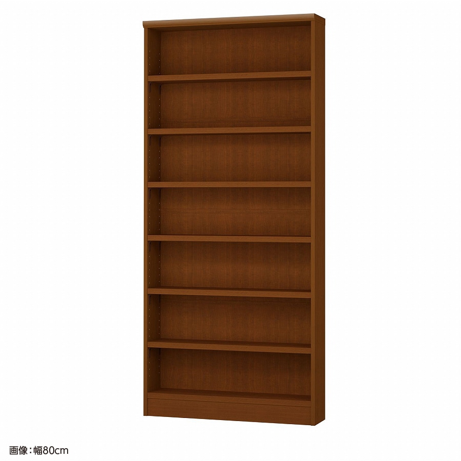 >大洋 オーダーシェルフ ブラウン NCオーダータフ1880 S BR 幅800×奥行190×高さ1780(mm) 1台(ご注文単位1台)【直送品】
