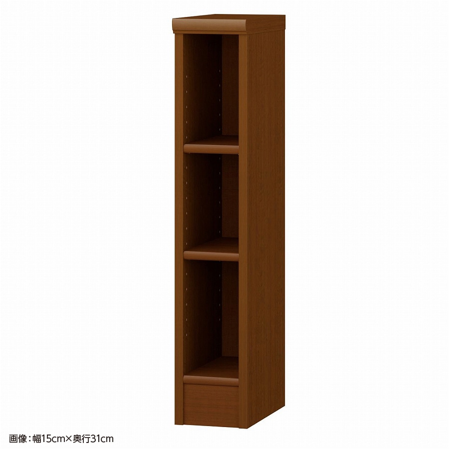 大洋 オーダーシェルフ ブラウン NCオーダー8015 SR BR 幅150×奥行250×高さ800(mm) 1台（ご注文単位1台）【直送品】