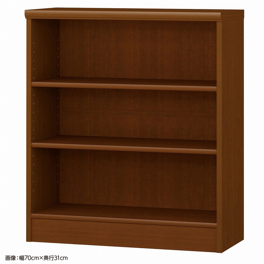 >大洋 オーダーシェルフ ブラウン NCオーダー8070 SR BR 幅700×奥行250×高さ800(mm) 1台(ご注文単位1台)【直送品】