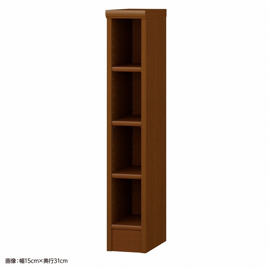 大洋 オーダーシェルフ ブラウン NCオーダー9015 SR BR 幅150×奥行250×高さ881(mm) 1台(ご注文単位1台)【直送品】
