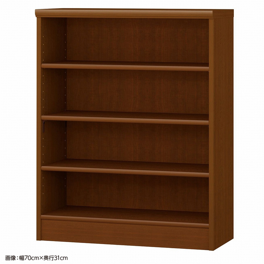 大洋 オーダーシェルフ ブラウン NCオーダー9070 SR BR 幅700×奥行250×高さ881(mm) 1台（ご注文単位1台）【直送品】