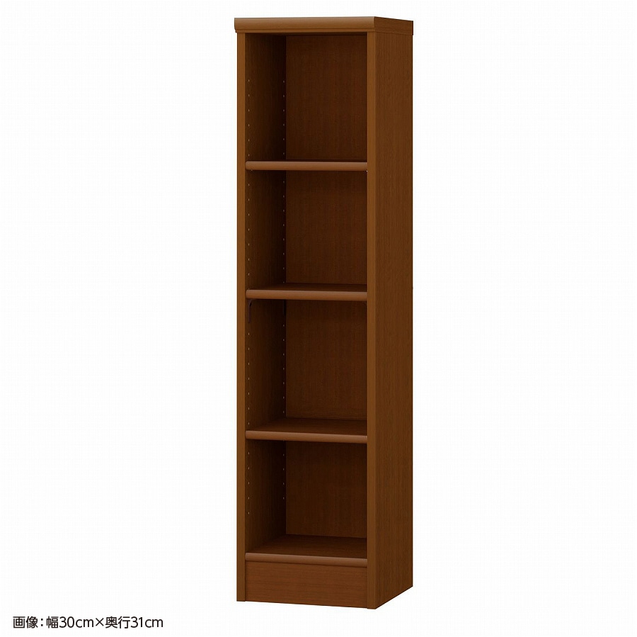 大洋 オーダーシェルフ ブラウン NCオーダー1230 SR BR 幅300×奥行250×高さ1170(mm) 1台（ご注文単位1台）【直送品】