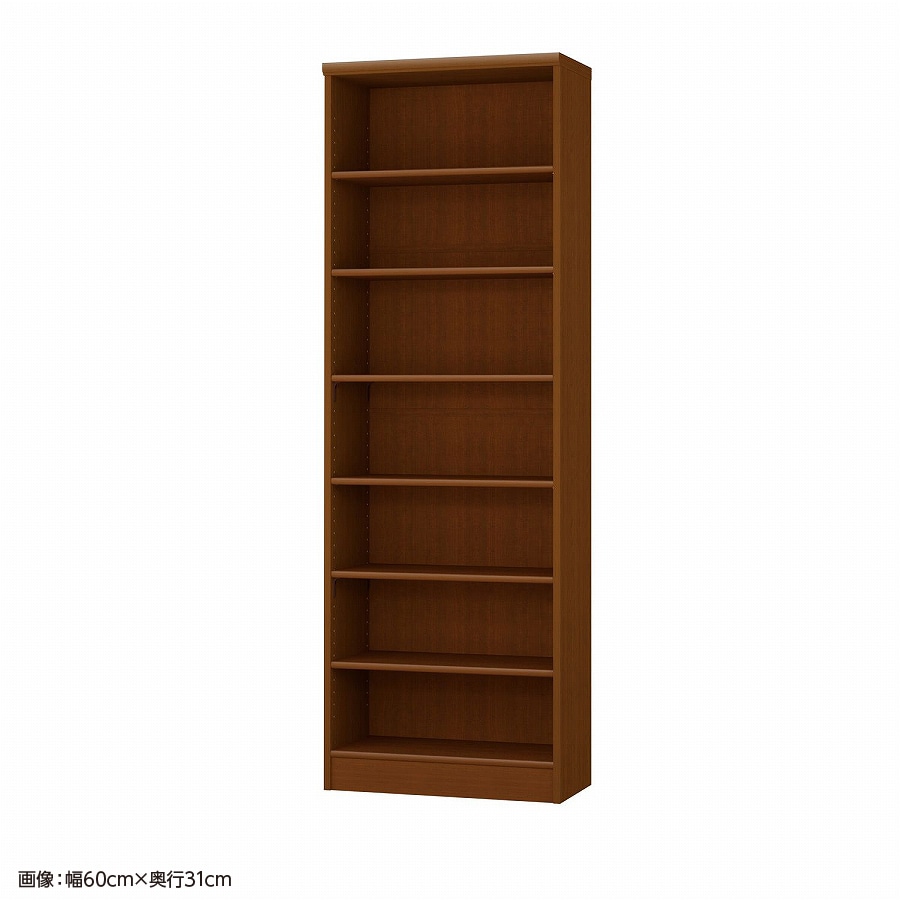 大洋 オーダーシェルフ ブラウン NCオーダー1860 SR BR 幅600×奥行250×高さ1780(mm) 1台（ご注文単位1台）【直送品】