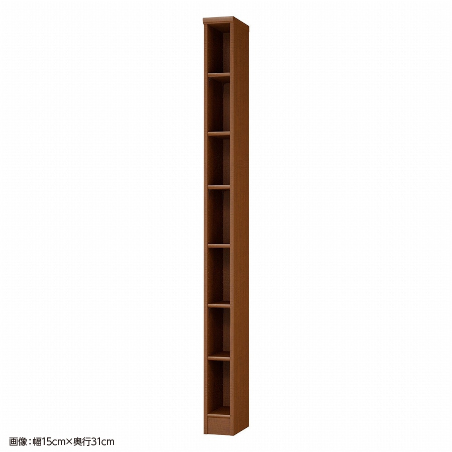 大洋 オーダーシェルフ ブラウン NCオーダー2015 SR BR 幅150×奥行250×高さ2000(mm) 1台（ご注文単位1台）【直送品】