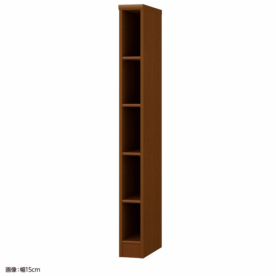 大洋 オーダーシェルフ ブラウン NCオーダー1520 D BR 幅200×奥行460×高さ1499(mm) 1台（ご注文単位1台）【直送品】