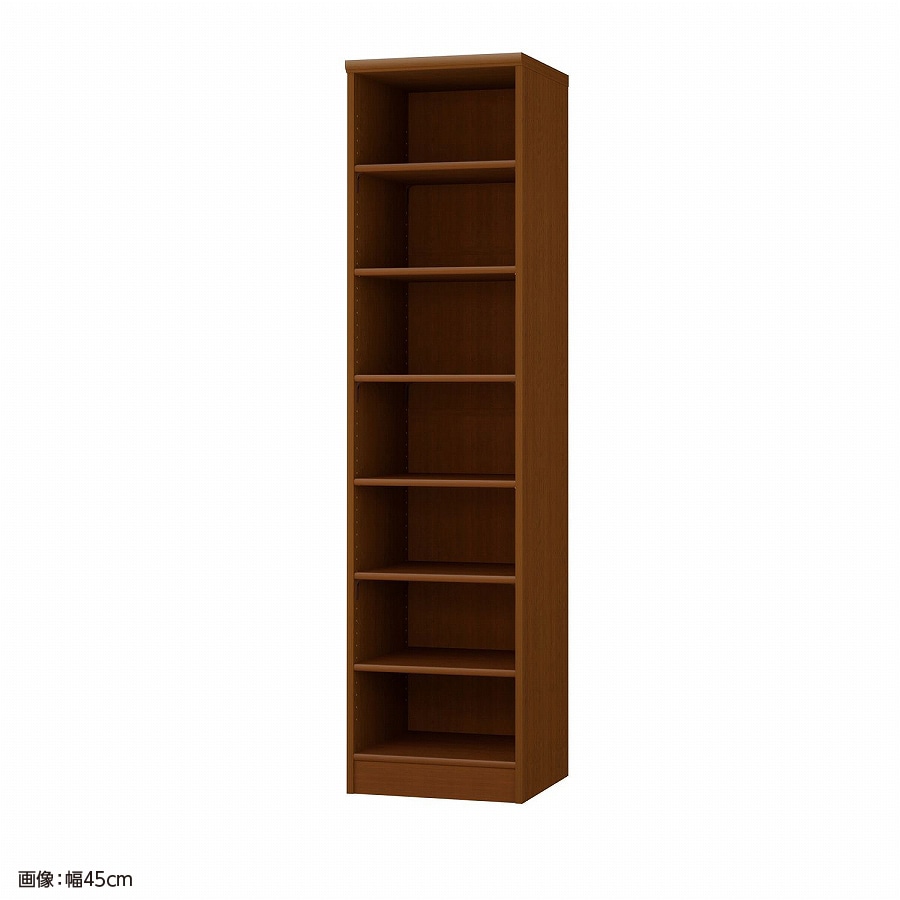 >大洋 オーダーシェルフ ブラウン NCオーダー1845 D BR 幅450×奥行460×高さ1780(mm) 1台（ご注文単位1台）【直送品】