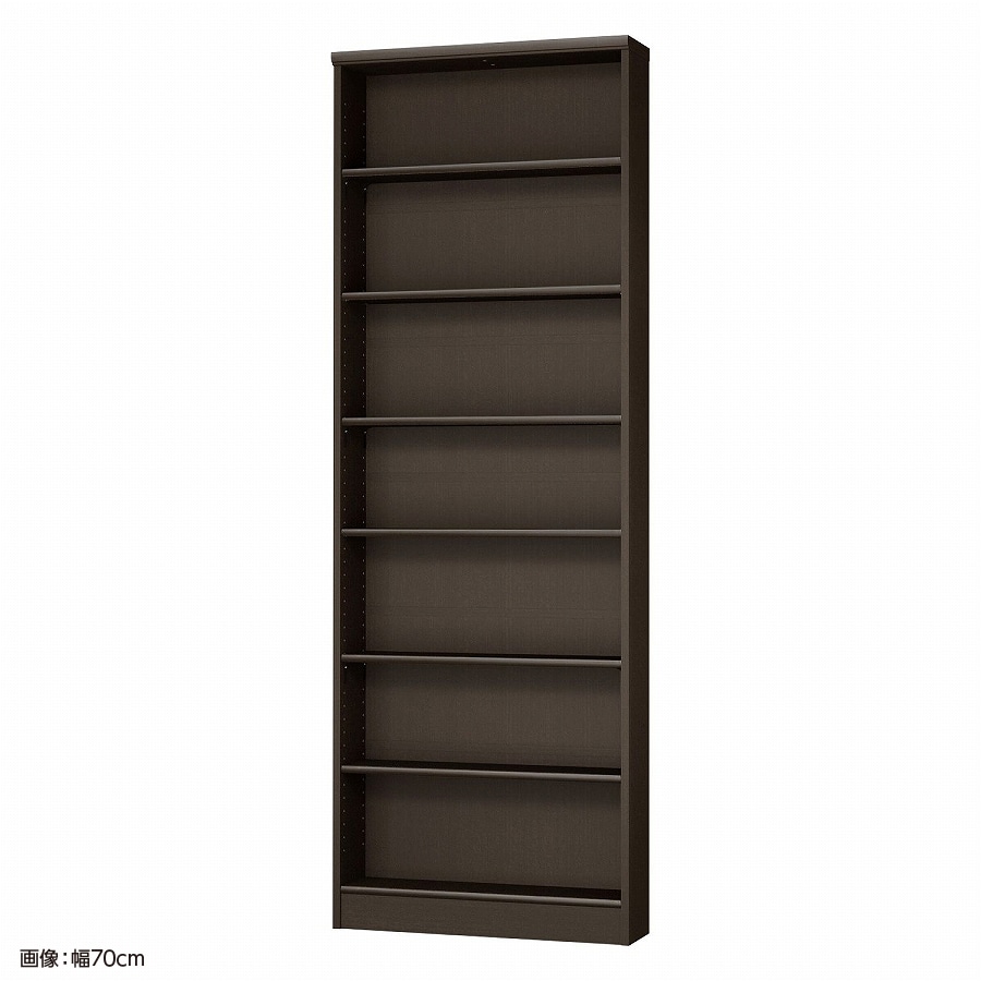 大洋 オーダーシェルフ ダークブラウン NCオーダー2065 S DB 幅650×奥行190×高さ2000(mm) 1台(ご注文単位1台)【直送品】