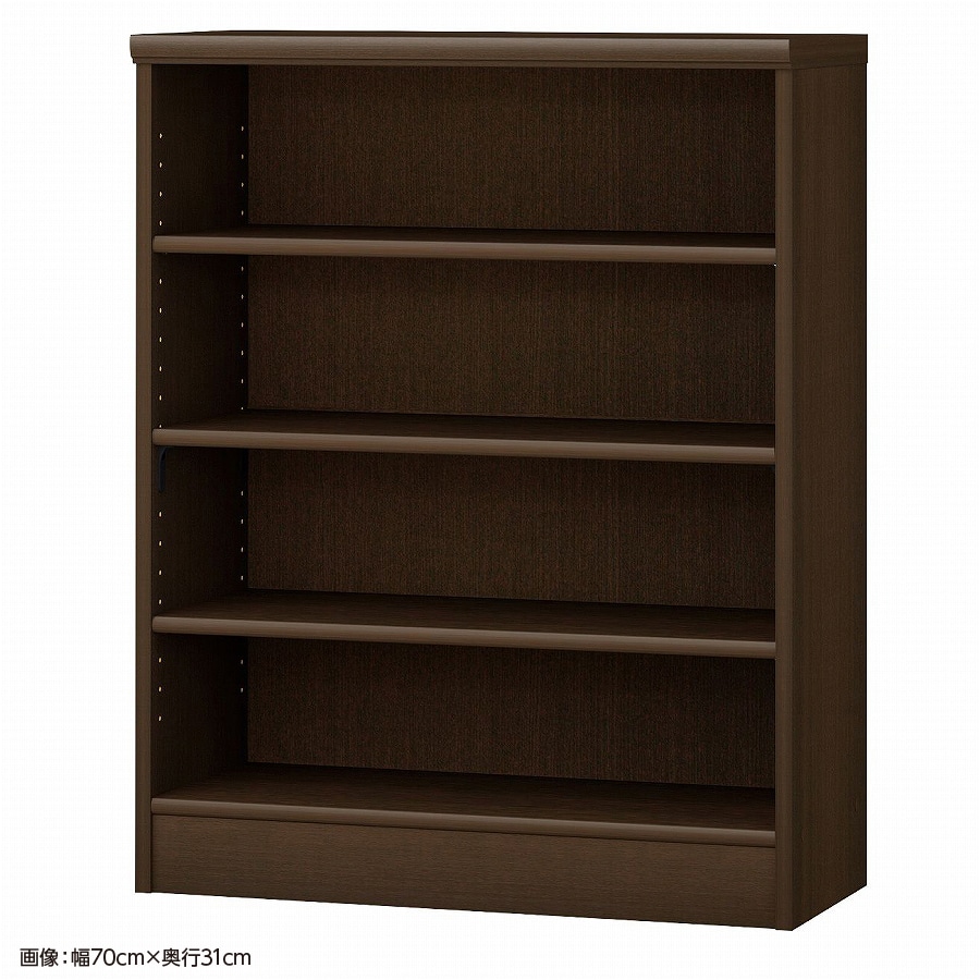 大洋 オーダーシェルフ ダークブラウン NCオーダー9065 SR DB 幅650×奥行250×高さ881(mm) 1台(ご注文単位1台)【直送品】