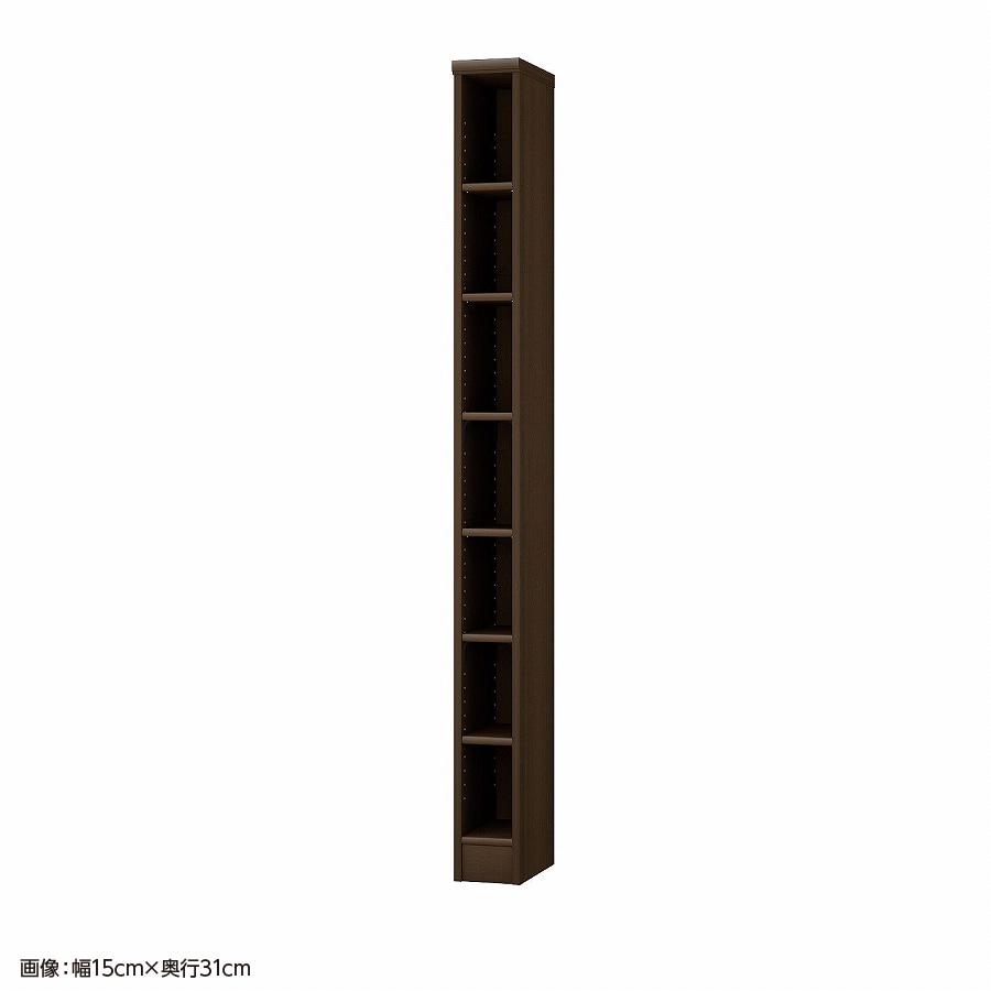 大洋 オーダーシェルフ ダークブラウン NCオーダー1820 SR DB 幅200×奥行250×高さ1780(mm) 1台（ご注文単位1台）【直送品】