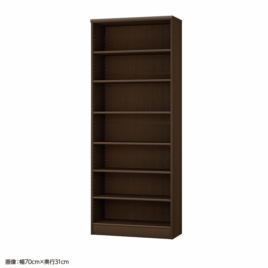 >大洋 オーダーシェルフ ダークブラウン NCオーダー1865 SR DB 幅650×奥行250×高さ1780(mm) 1台（ご注文単位1台）【直送品】