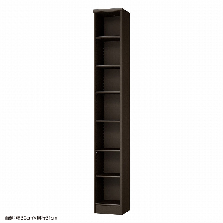 >大洋 オーダーシェルフ ダークブラウン NCオーダー2025 SR DB 幅250×奥行250×高さ2000(mm) 1台（ご注文単位1台）【直送品】