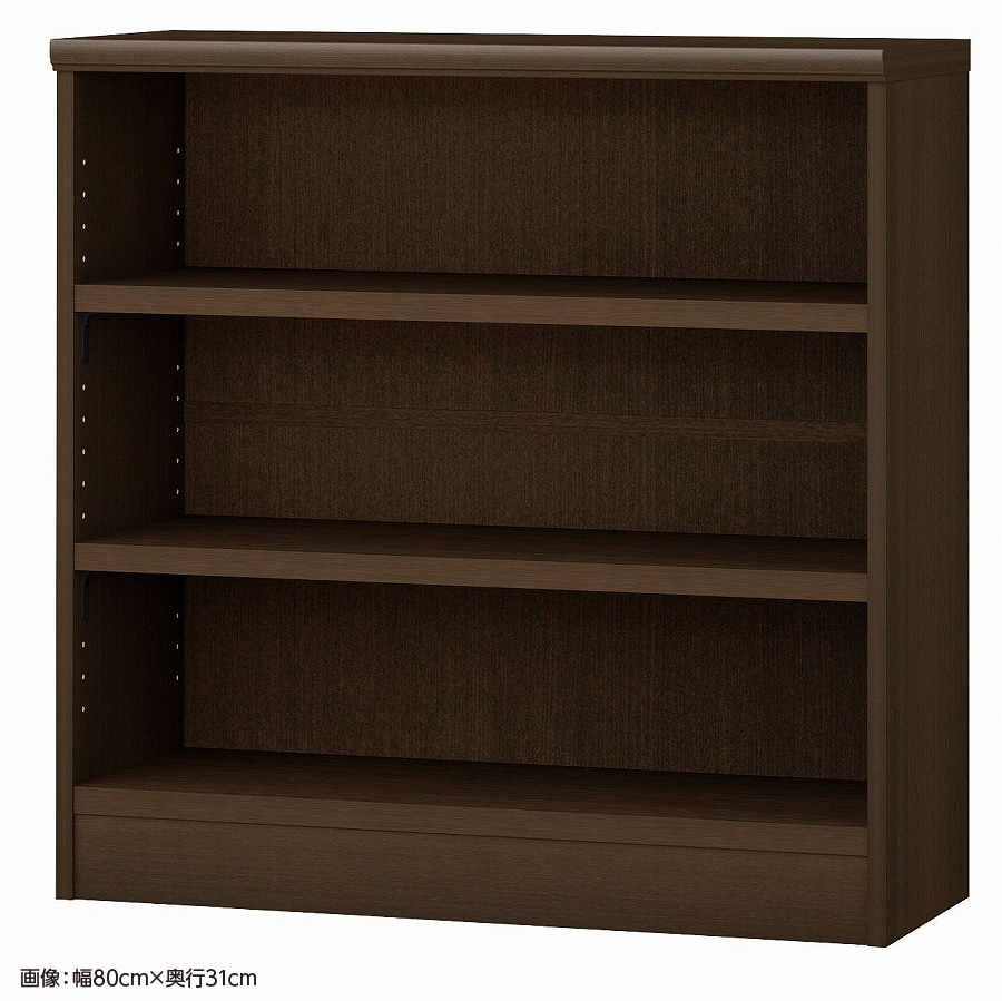 大洋 オーダーシェルフ ダークブラウン NCオーダータフ8075 SR DB 幅750×奥行250×高さ800(mm) 1台（ご注文単位1台）【直送品】