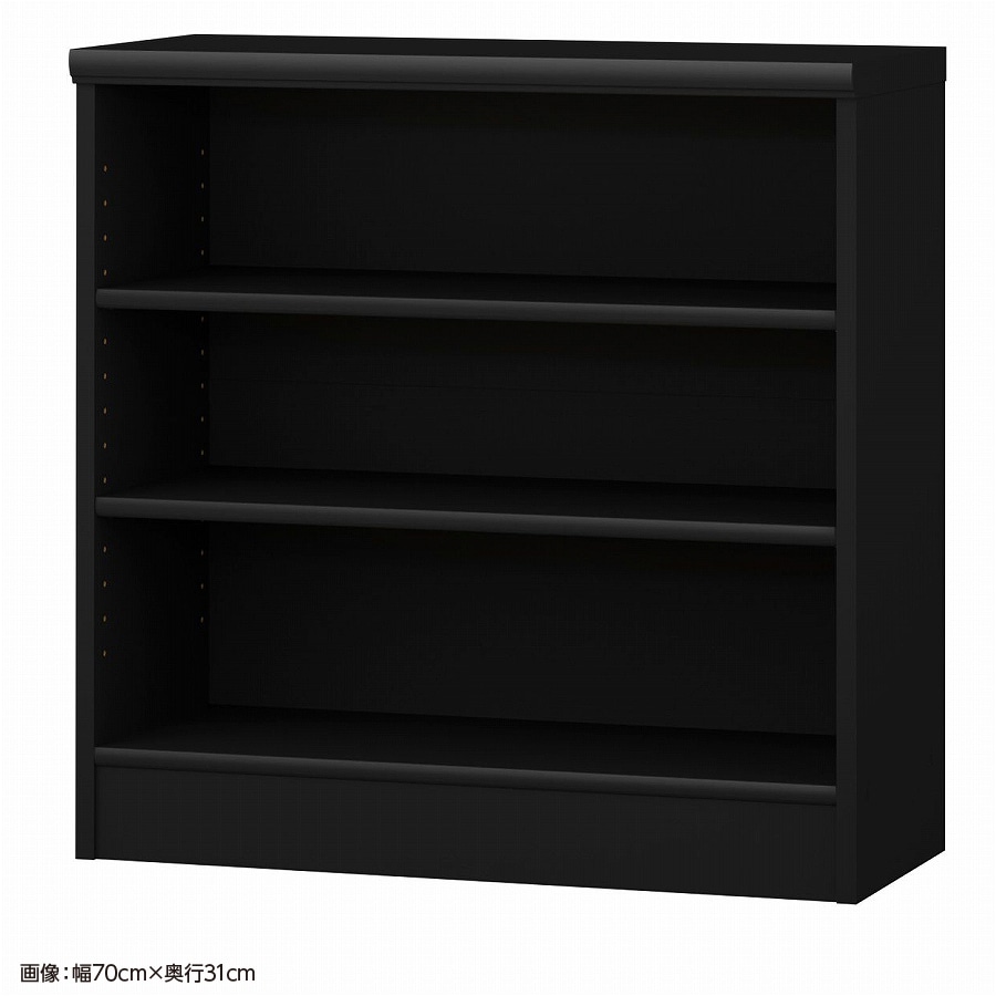大洋 オーダーシェルフ ブラック NCオーダー7070 SR BK 幅700×奥行250×高さ700(mm) 1台（ご注文単位1台）【直送品】