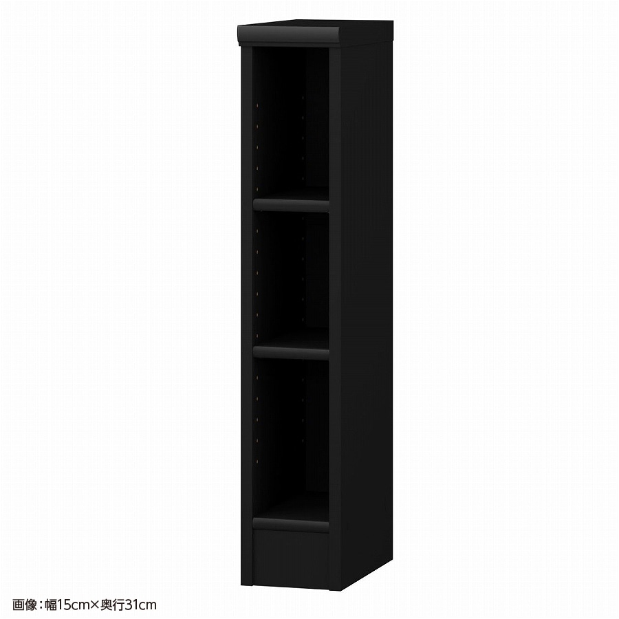 大洋 オーダーシェルフ ブラック NCオーダー8015 SR BK 幅150×奥行250×高さ800(mm) 1台(ご注文単位1台)【直送品】