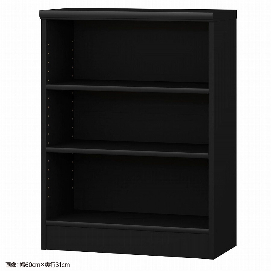 大洋 オーダーシェルフ ブラック NCオーダー8055 SR BK 幅550×奥行250×高さ800(mm) 1台(ご注文単位1台)【直送品】