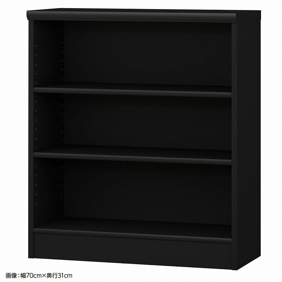 大洋 オーダーシェルフ ブラック NCオーダー8065 SR BK 幅650×奥行250×高さ800(mm) 1台(ご注文単位1台)【直送品】