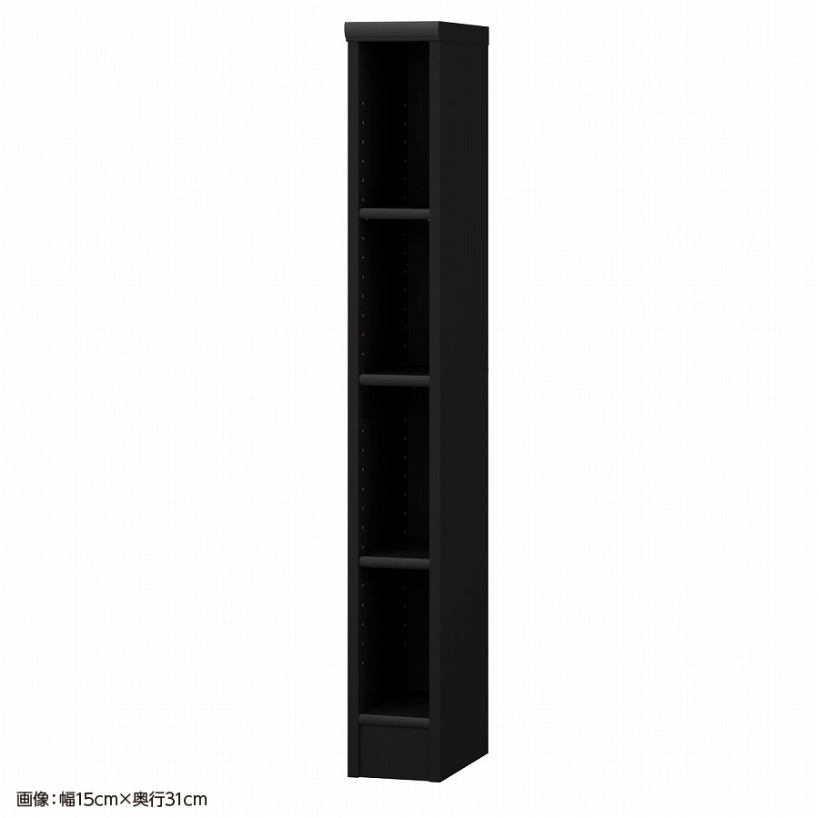 大洋 オーダーシェルフ ブラック NCオーダー1215 SR BK 幅150×奥行250×高さ1170(mm) 1台(ご注文単位1台)【直送品】