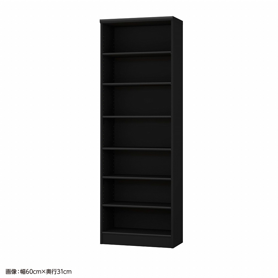 大洋 オーダーシェルフ ブラック NCオーダー1860 SR BK 幅600×奥行250×高さ1780(mm) 1台（ご注文単位1台）【直送品】