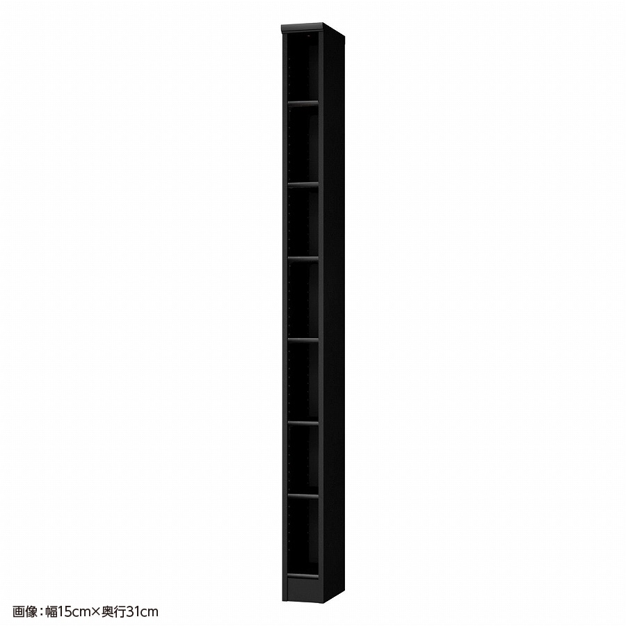 大洋 オーダーシェルフ ブラック NCオーダー2015 SR BK 幅150×奥行250×高さ2000(mm) 1台(ご注文単位1台)【直送品】