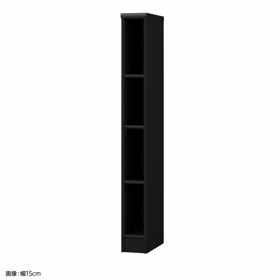 大洋 オーダーシェルフ ブラック NCオーダー1415 MD BK 幅150×奥行400×高さ1350(mm) 1台(ご注文単位1台)【直送品】