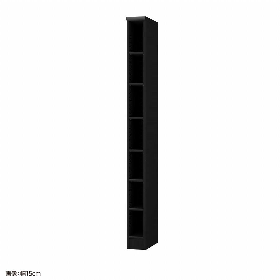大洋 オーダーシェルフ ブラック NCオーダー1815 MD BK 幅150×奥行400×高さ1780(mm) 1台(ご注文単位1台)【直送品】