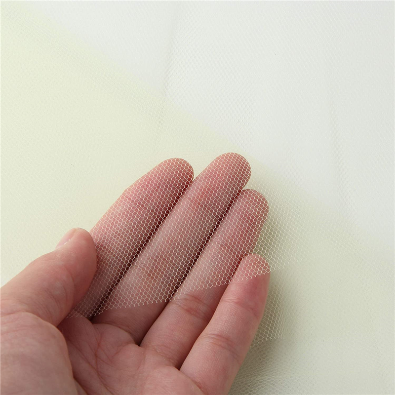 コスモテキスタイル ソフトチュール生地 巾115cm×(半折)9m切売カット クリーム AD1820-5-9M ナイロン100% 1枚（ご注文単位1枚）【直送品】