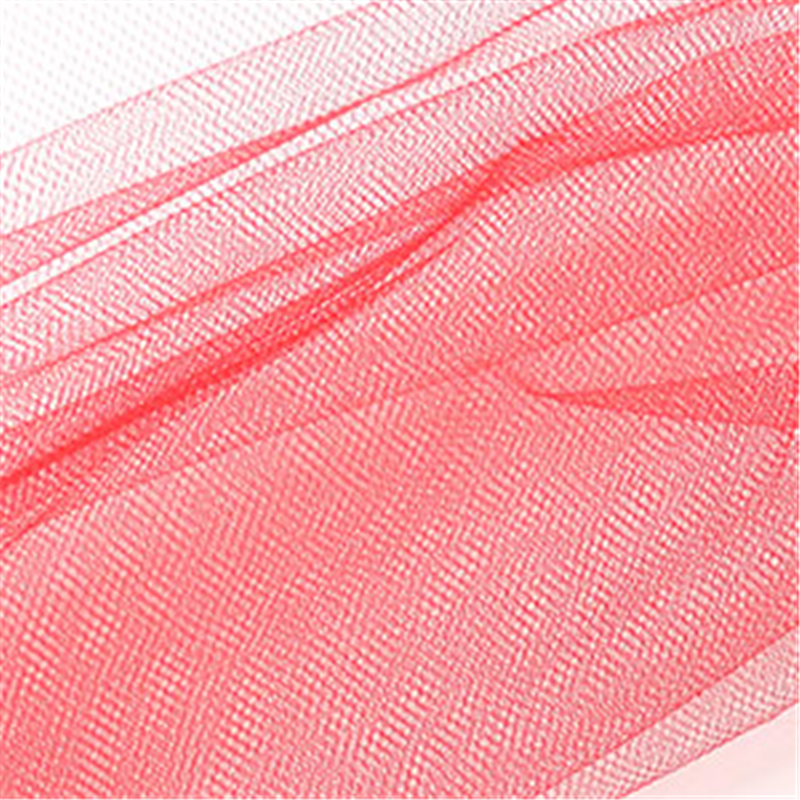 コスモテキスタイル 生地 チュール 15D 無地 約183cm幅×2mカット col.8 レッド 1820 1枚（ご注文単位1枚）【直送品】