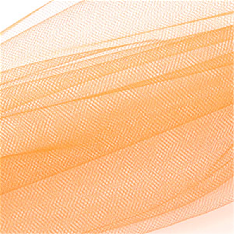 コスモテキスタイル 生地 チュール 15D 無地 約183cm幅×1mカット col.9 オレンジ 1820 1枚（ご注文単位1枚）【直送品】