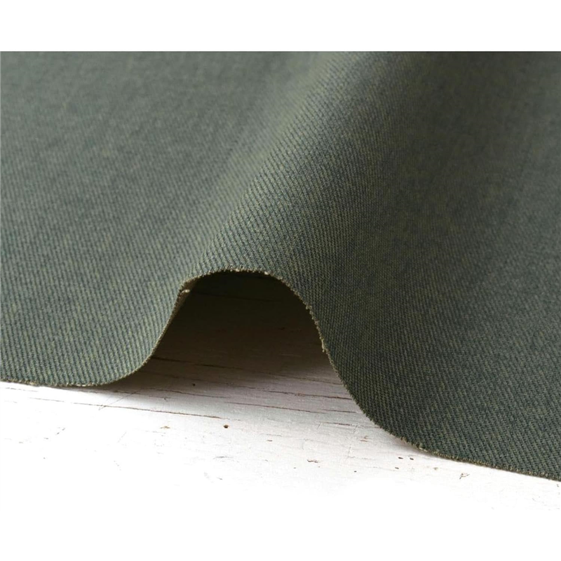 コスモテキスタイル デニムライクツイル生地 巾110cm×5m切売カット オリーブ AD26000-162-5M 1枚（ご注文単位1枚）【直送品】