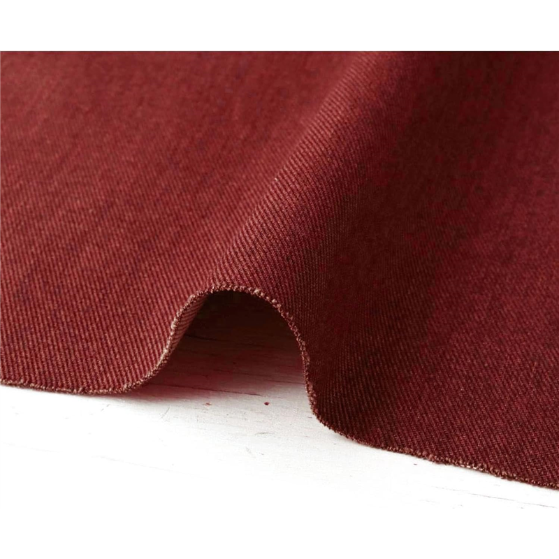 コスモテキスタイル デニムライクツイル生地 巾110cm×10m切売カット レッド AD26000-248-10M 1枚（ご注文単位1枚）【直送品】