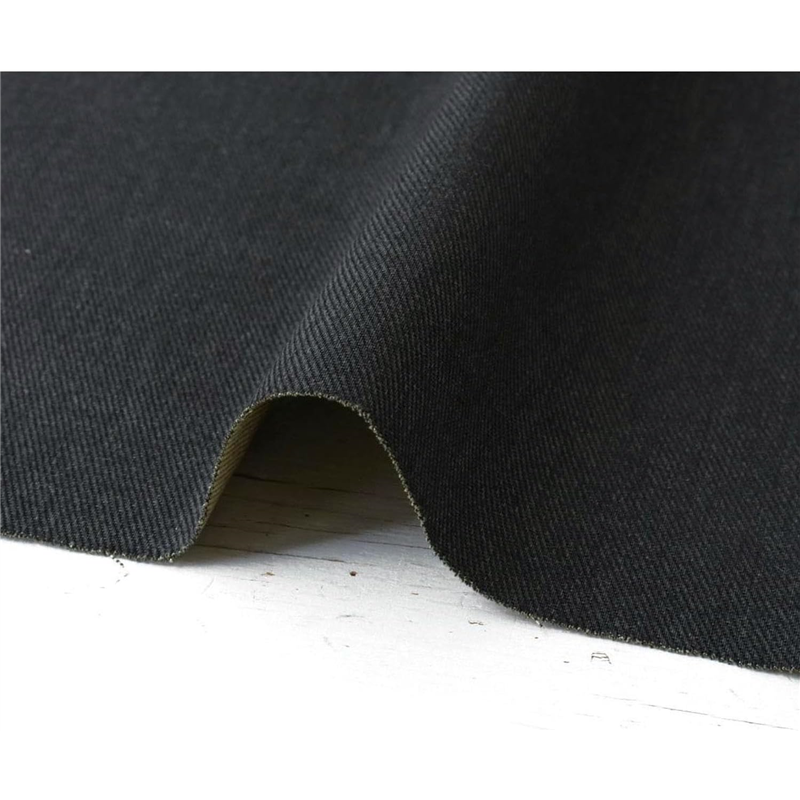 コスモテキスタイル デニムライクツイル生地 巾110cm×10m切売カット ブラック AD26000-300-10M 1枚（ご注文単位1枚）【直送品】