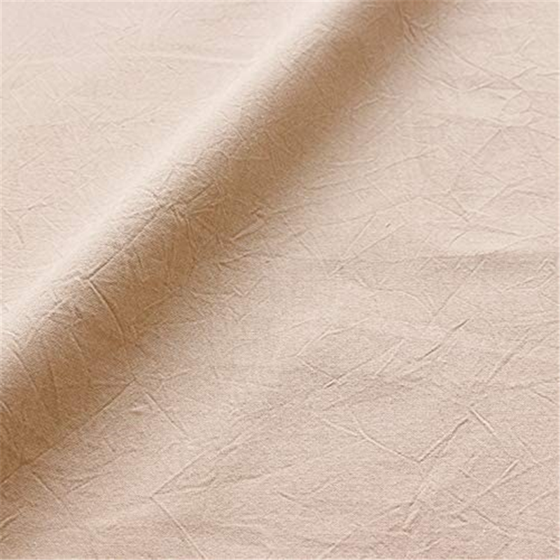 コスモテキスタイル シーチングハンドワッシャー 無地 シワ加工 ベージュ 巾約110cm×2m切売カット AD2678-10-2M 1枚（ご注文単位1枚）【直送品】