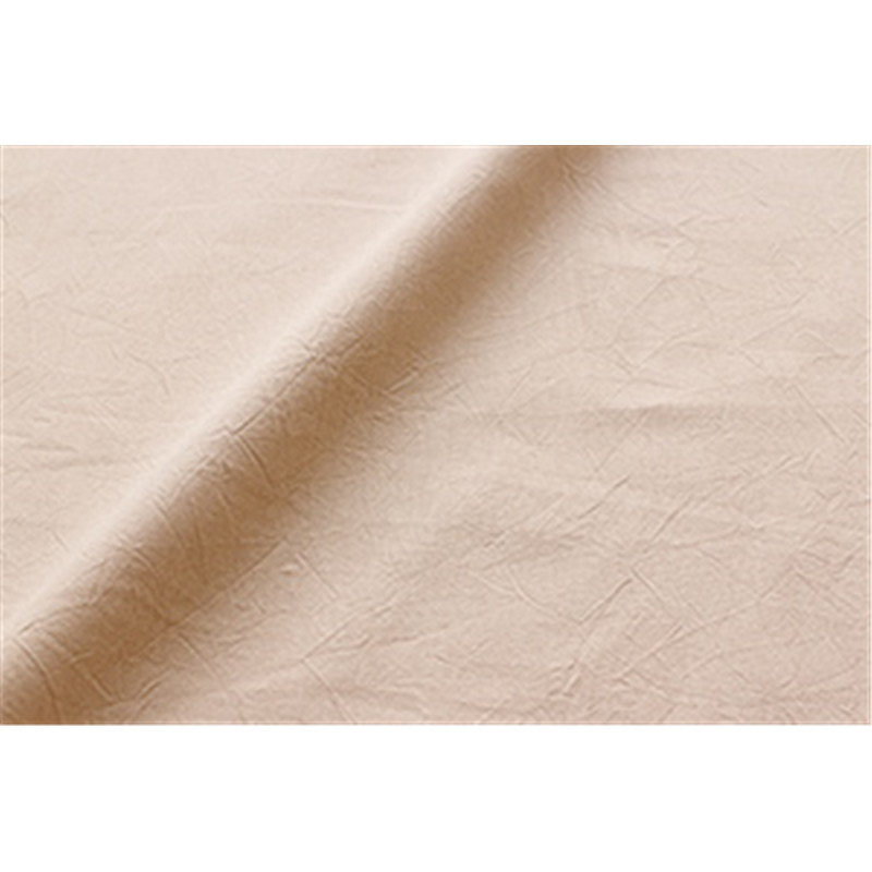 コスモテキスタイル シーチングハンドワッシャー 無地 シワ加工 ベージュ 巾約110cm×8m切売カット AD2678-10-8M 1枚（ご注文単位1枚）【直送品】