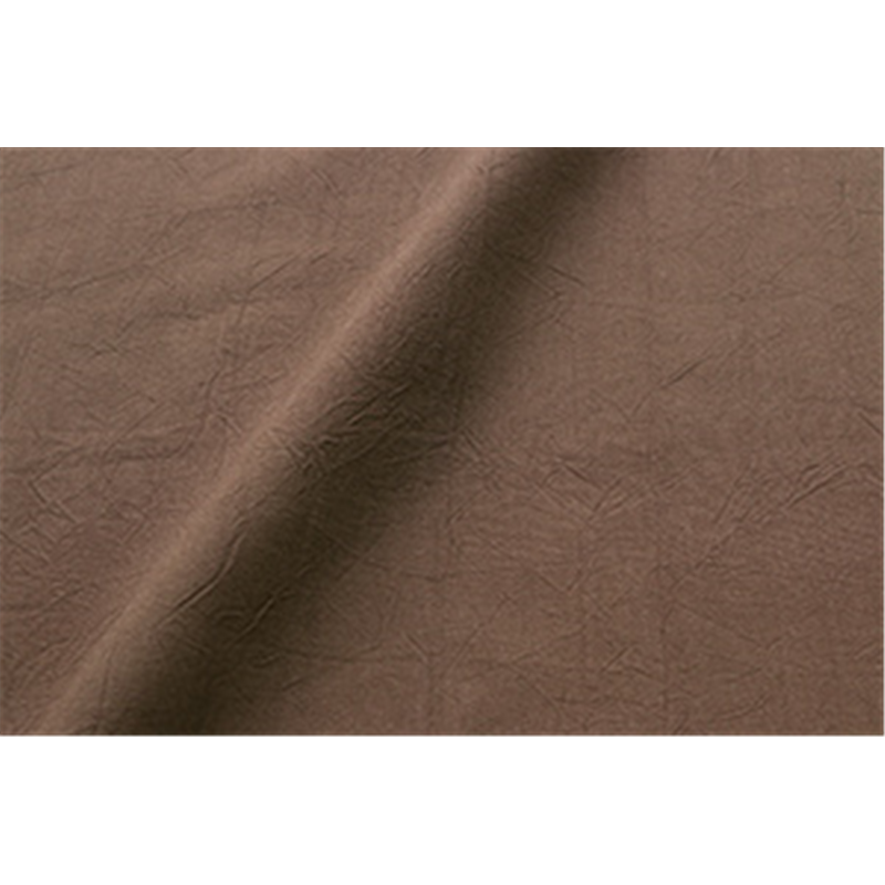 コスモテキスタイル シーチングハンドワッシャー 無地 シワ加工 ブラウン 巾約110cm×3m切売カット AD2678-214-3M 1枚（ご注文単位1枚）【直送品】