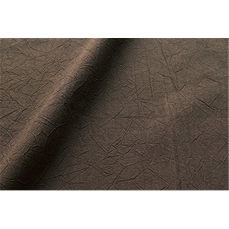 コスモテキスタイル シーチングハンドワッシャー 無地 シワ加工 チョコレート 巾約110cm×5m切売カット AD2678-217-5M 1枚（ご注文単位1枚）【直送品】